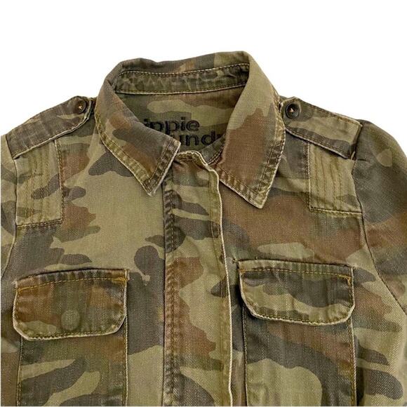 Hippie Laundry Vanilla Star Women’s Khaki Green Camo Anorak Jacket, Size Small - Picture 6 of 13